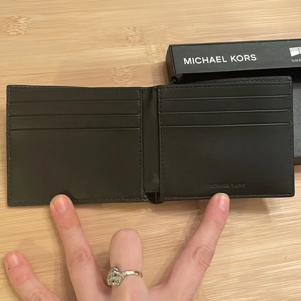 Brand New Michael Kors Admiral Blue Jet Set Slim Billfold Men’s Wallet